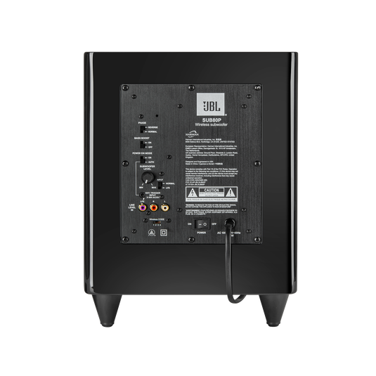 SUB80P - Black Gloss - Wireless Powered Subwoofer - Detailshot 1 image number null